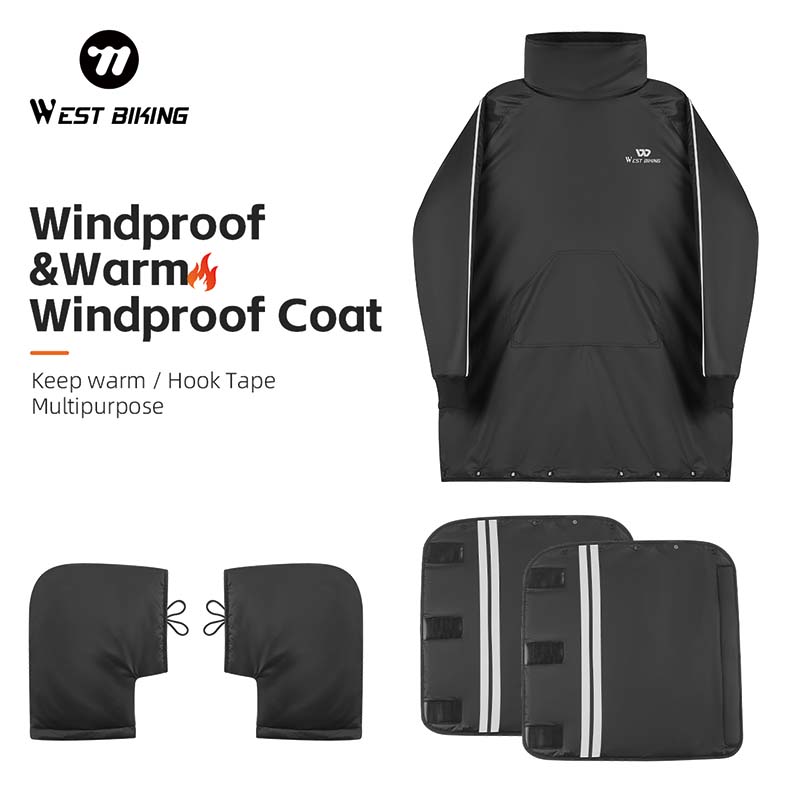 Cycling Commute Jacket - เสื้อแจ็คเก็ตสำหรับปั่นจักรยาน WEST BIKING แบบหนา ให้ความอบอุ่น คอตั้ง
