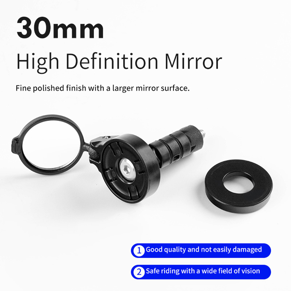 Mirror Handlebar Convex - กระจกนูนติดแฮนด์จักรยาน ปรับหมุนได้ กระจกมองหลังติดปลายแฮนด์จักรยาน อเนกประสงค์ สำหรับอุปกรณ์เสริมจักรยานเสือภูเขาและจักรยานถนน