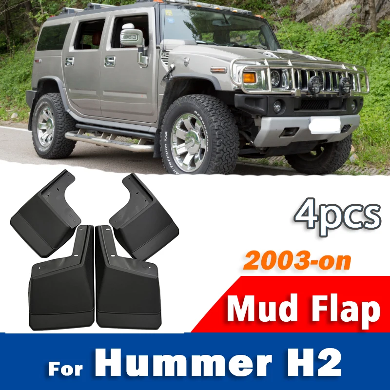 Fender Mudguard Set - สำหรับฮัมเมอร์ H2 ชุดบังโคลนกันโคลน แผ่นกันโคลน อุปกรณ์เสริมรถยนต์ 1