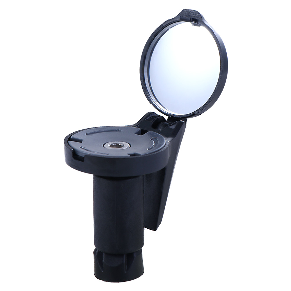 Mirror Handlebar Convex - กระจกมองหลังแบบนูนสำหรับจักรยาน ปรับได้ กระจกมองหลังติดปลายแฮนด์จักรยาน กระจกมองหลังติดแฮนด์จักรยาน