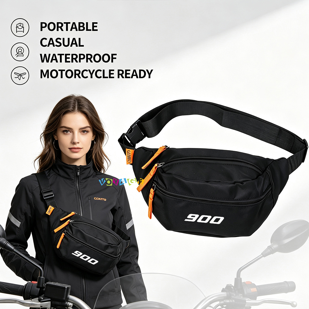 Cycling Commute Speed - กระเป๋าคาดเอวกันน้ำสำหรับการเดินทางด้วยมอเตอร์ไซค์ กระเป๋าคาดเอวสำหรับปั่นจักรยาน อุปกรณ์เสริมสำหรับ Triumph Speed Twin