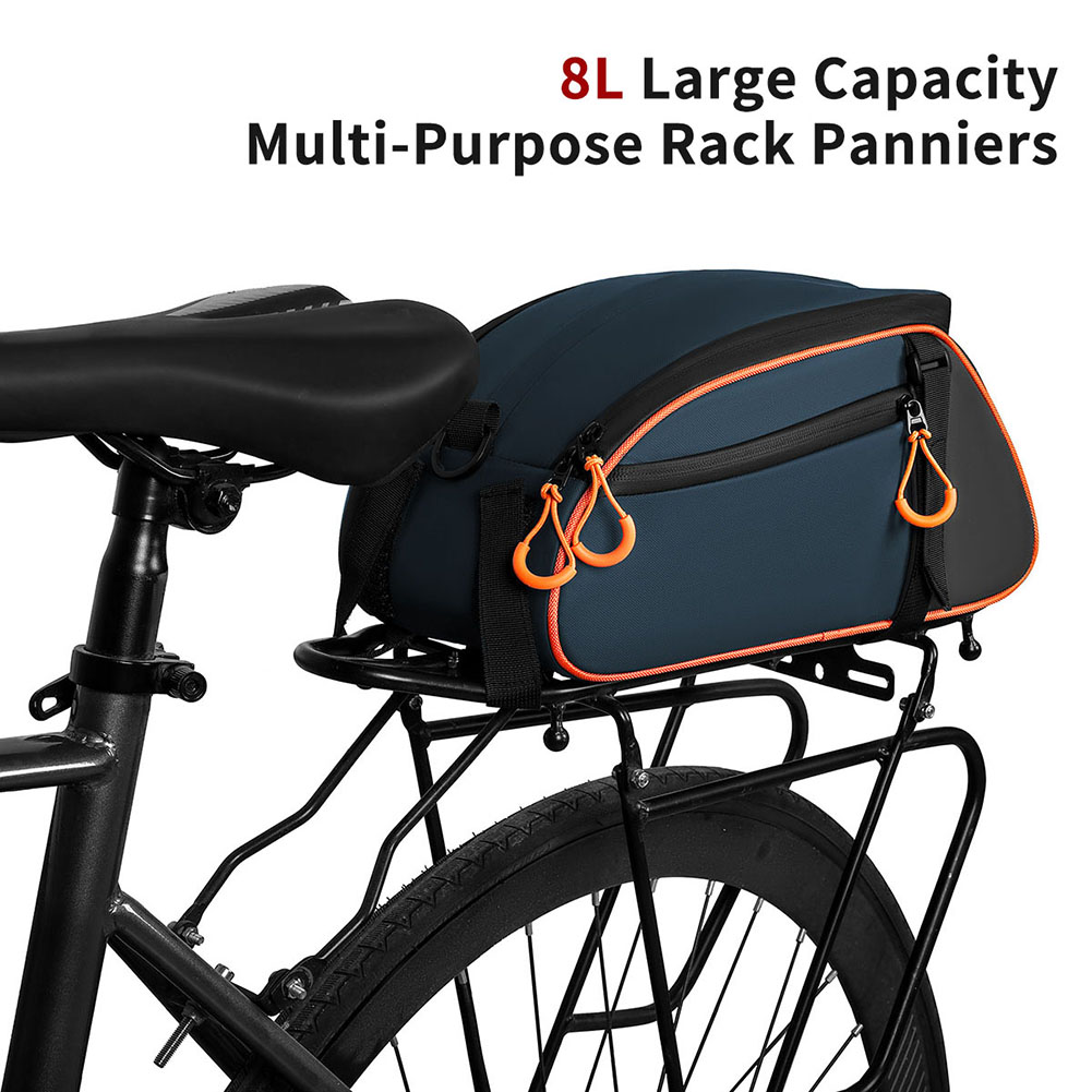 Waterproof Cycling Commute - กระเป๋าติดเบาะหลังจักรยาน 8 ลิตร กันน้ำ กระเป๋าใต้เบาะจักรยาน ความจุขนาดใหญ่