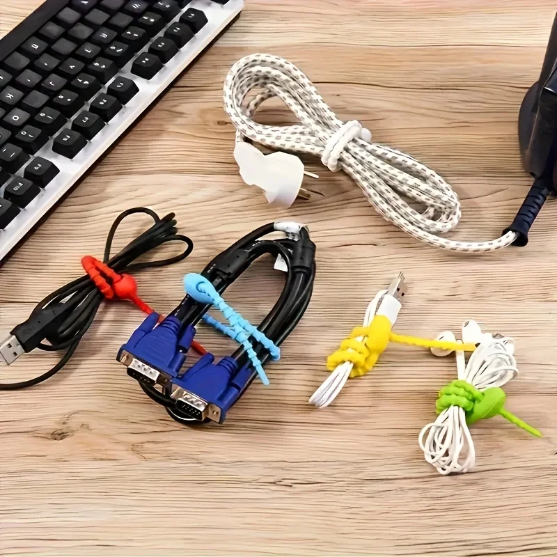 สายรัดซิลิโคน 10 ชิ้น - ตัวจัด - Cable Lock Flexible บทวิจารณ์และราคา
