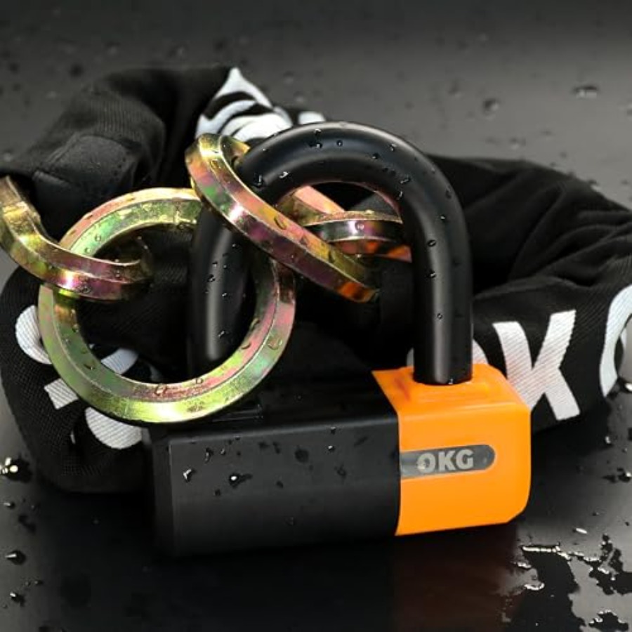 กุญแจล็อครถจักรยานยนต์ OKG Hea - U Lock Heavy Duty บทวิจารณ์และราคา