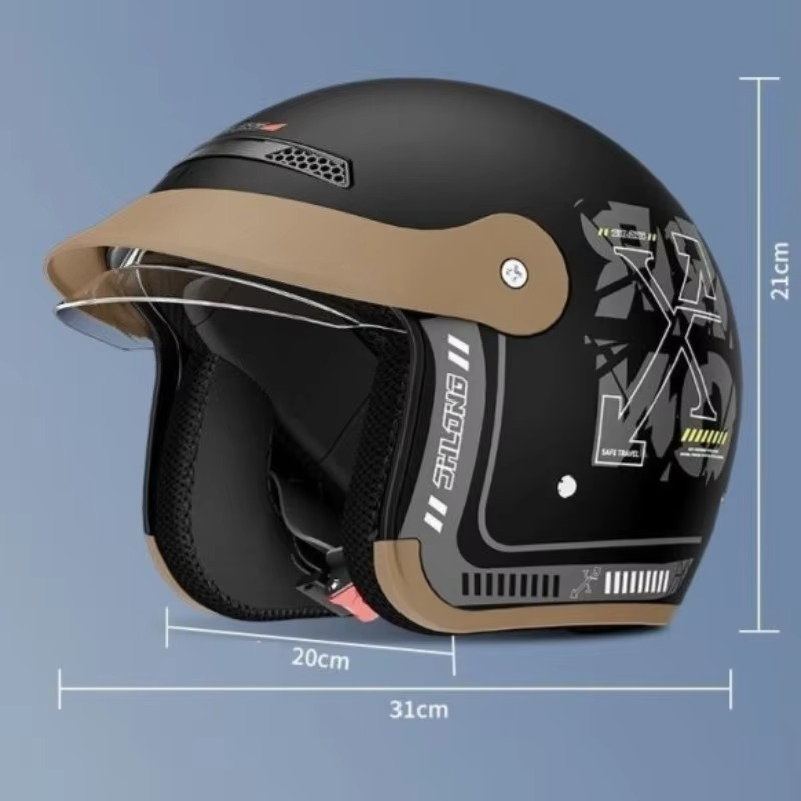 หมวกกันน็อคครึ่งใบสไตล์เรโทรกั - Commute Cycling Helmet บทวิจารณ์และราคา
