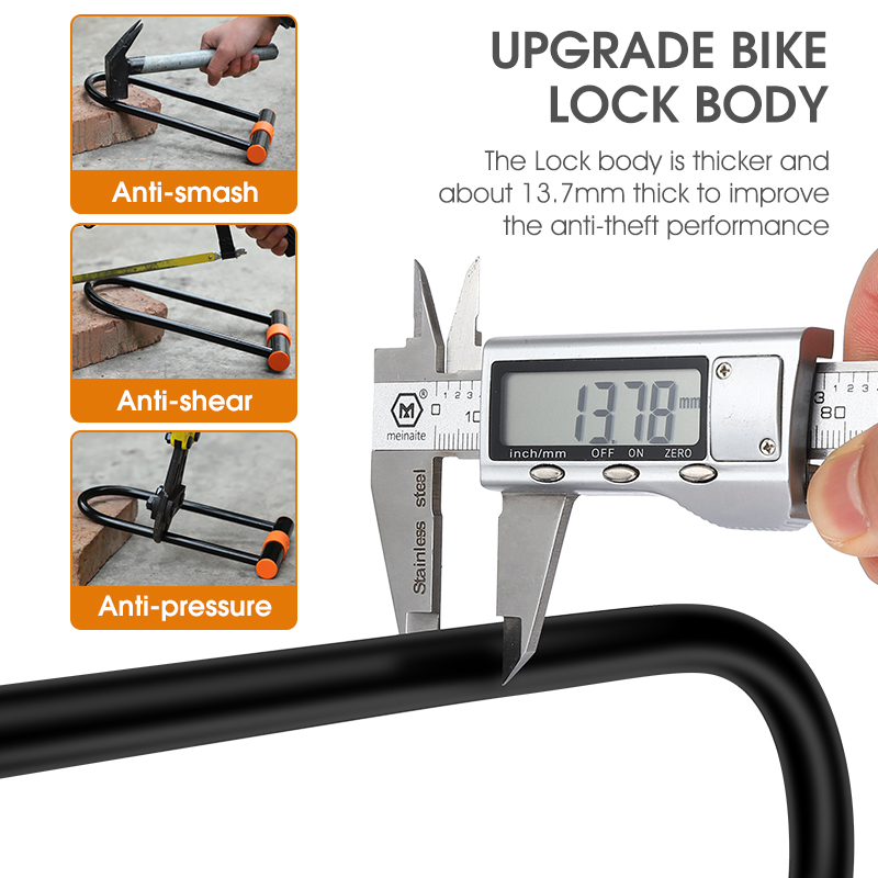WEST BIKING จักรยานเหล็กคาร์บอ - U Lock Heavy Duty บทวิจารณ์และราคา