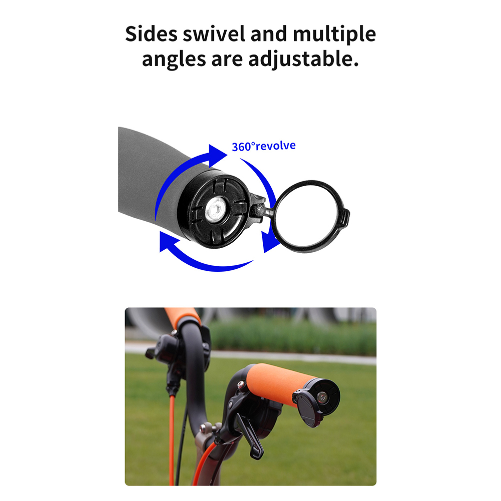 กระจกนูนติดแฮนด์จักรยาน ปรับหม - Mirror Handlebar Convex บทวิจารณ์และราคา