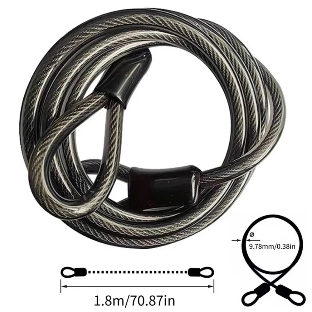 สายล็อคจักรยานกันขโมย แบบยืดหย - Cable Lock Flexible บทวิจารณ์และราคา