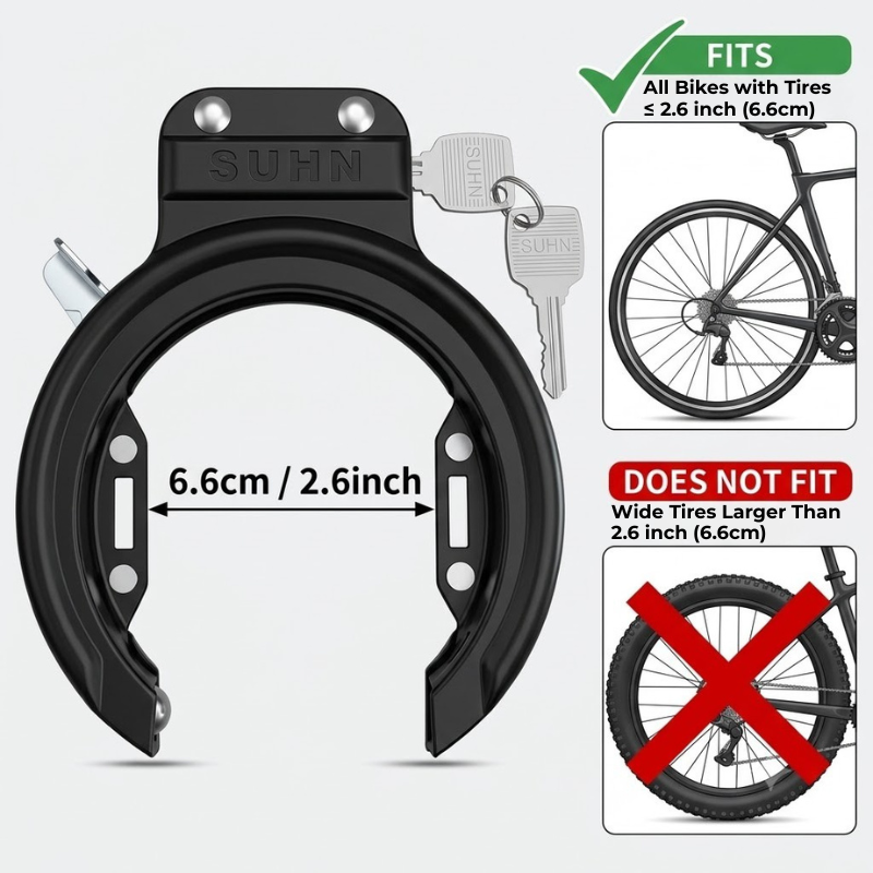 ตัวล็อคจักรยานแบบเกือกม้าสำหรั - U Lock Heavy Duty บทวิจารณ์และราคา