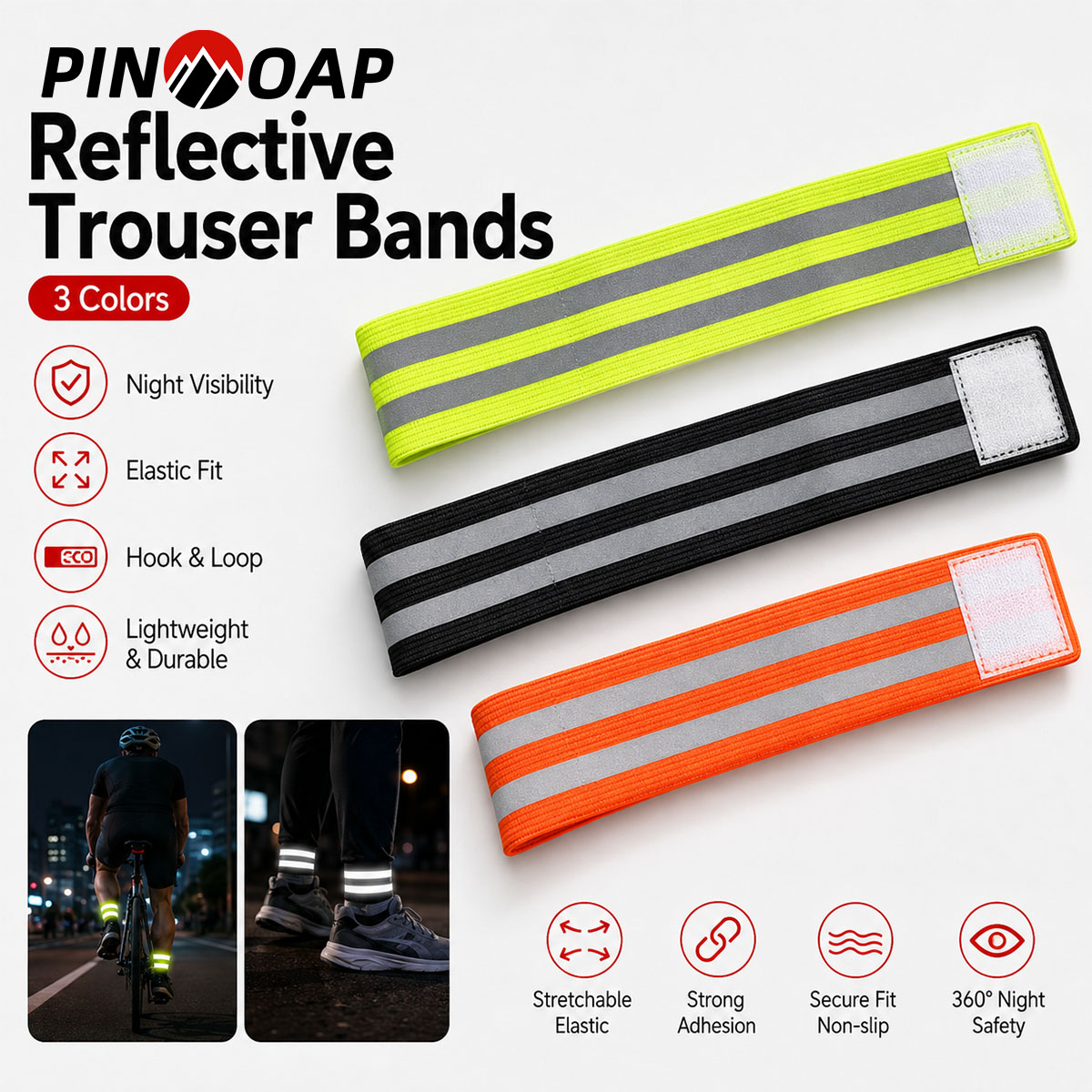 PINMOAP สายรัดขากางเกงจักรยาน  - Cycling Commute Pants บทวิจารณ์และราคา