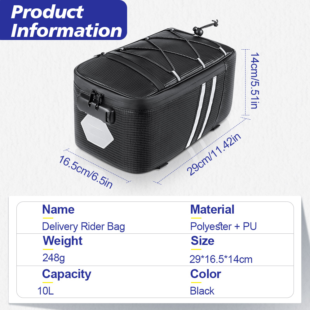 กระเป๋าติดท้ายจักรยานแบบมีรหัส - Cycling Journey บทวิจารณ์และราคา