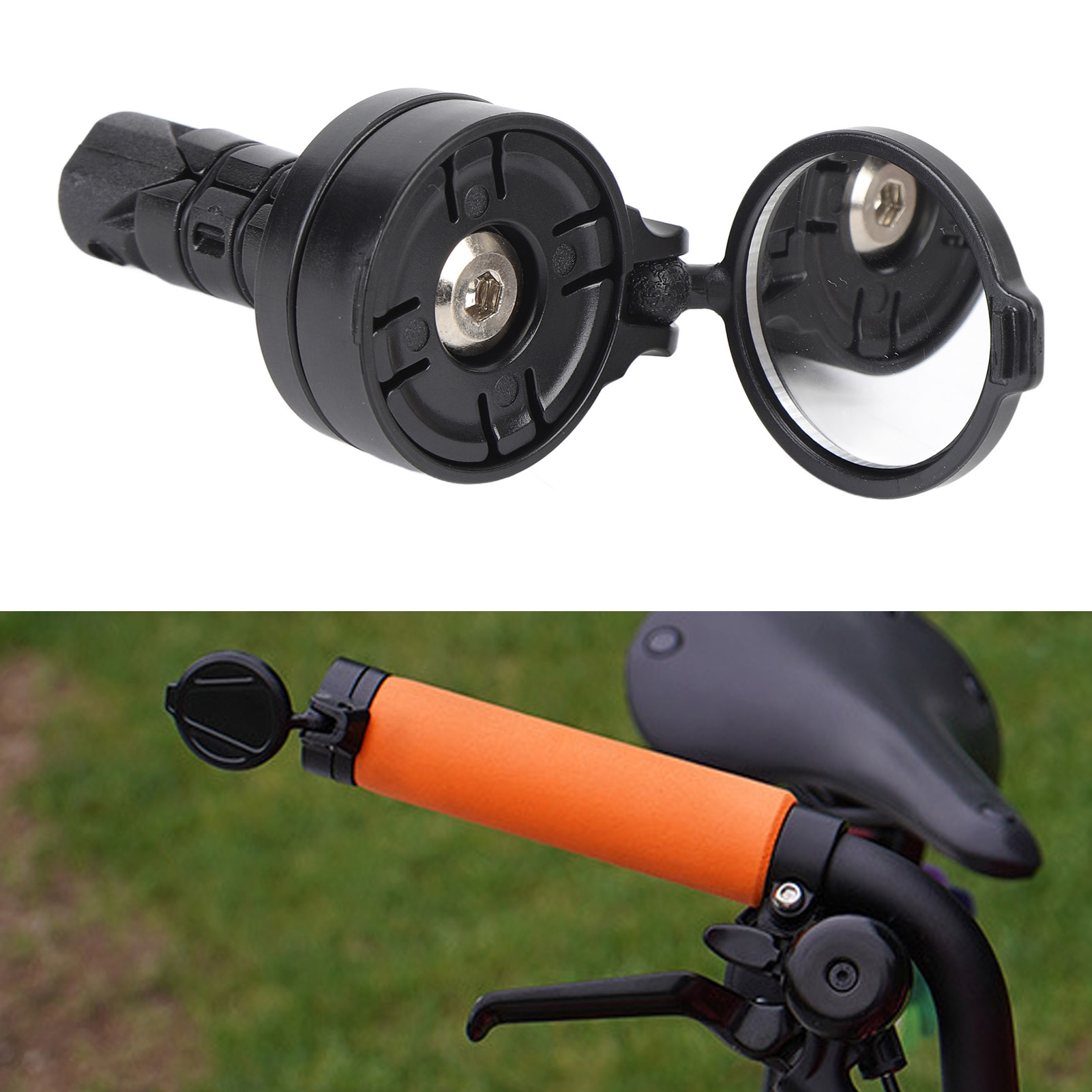 กระจกมองหลังติดปลายแฮนด์จักรยา - Mirror Handlebar Convex บทวิจารณ์และราคา