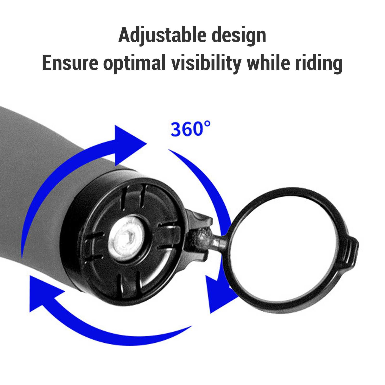 กระจกมองหลังติดปลายแฮนด์จักรยา - Mirror Handlebar Convex บทวิจารณ์และราคา
