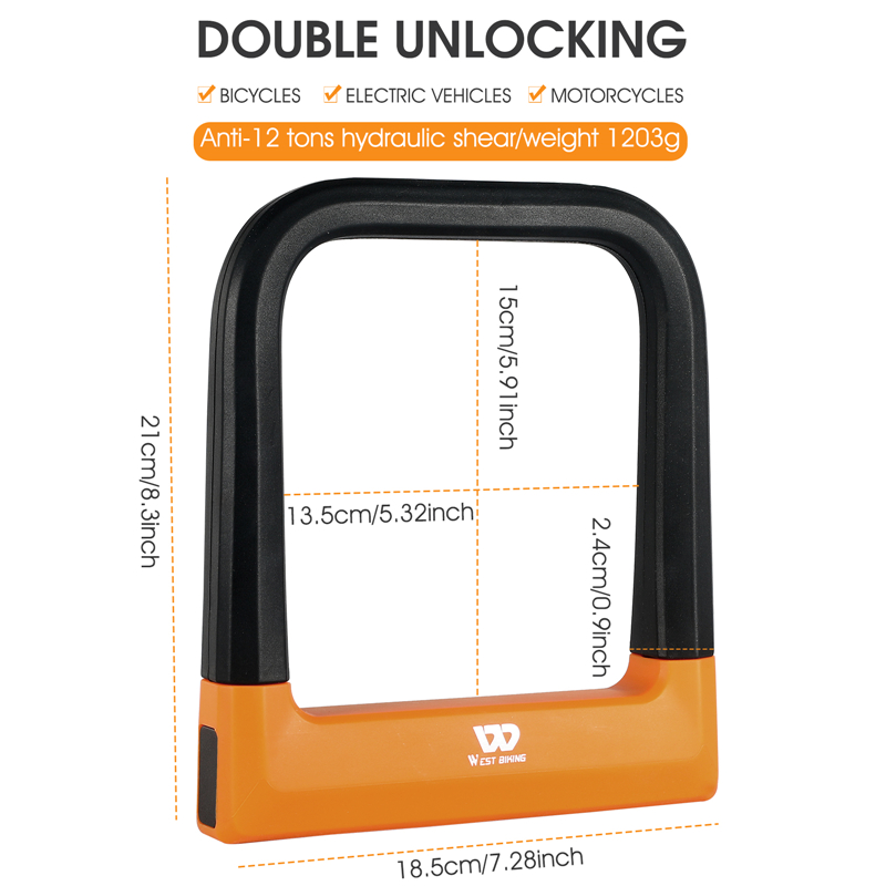 WEST BIKING จักรยาน U ล็อค MTB - U Lock Heavy Duty บทวิจารณ์และราคา