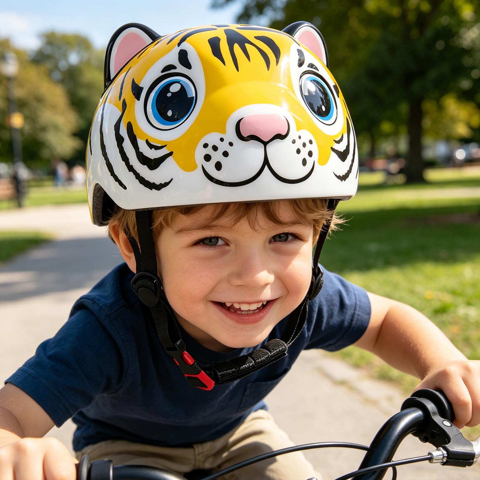 หมวกกันน็อคจักรยานเด็กลายเสือ  - Commute Cycling Helmet บทวิจารณ์และราคา