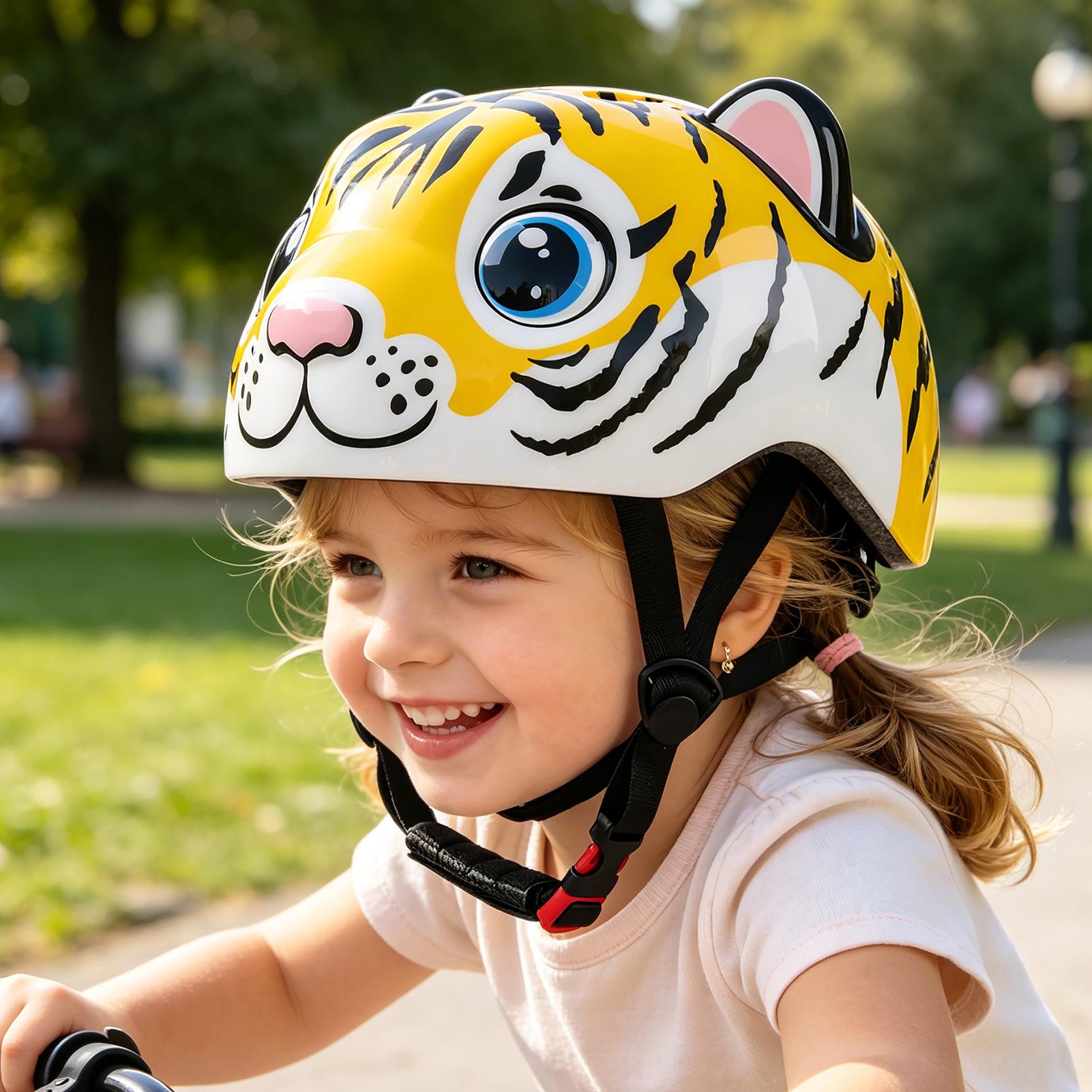 หมวกกันน็อคจักรยานเด็กลายเสือ  - Commute Cycling Helmet บทวิจารณ์และราคา