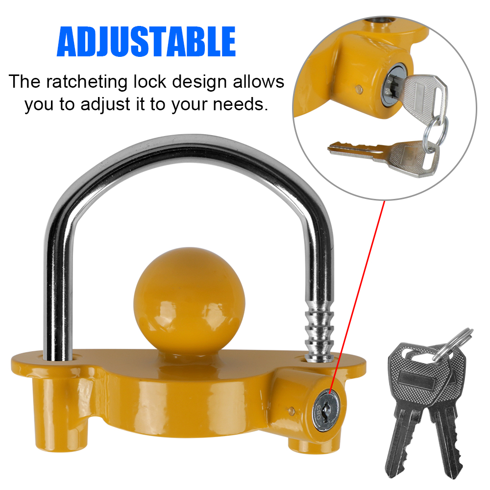 Tow Ball Security Anti-Theft T - U Lock Heavy Duty บทวิจารณ์และราคา