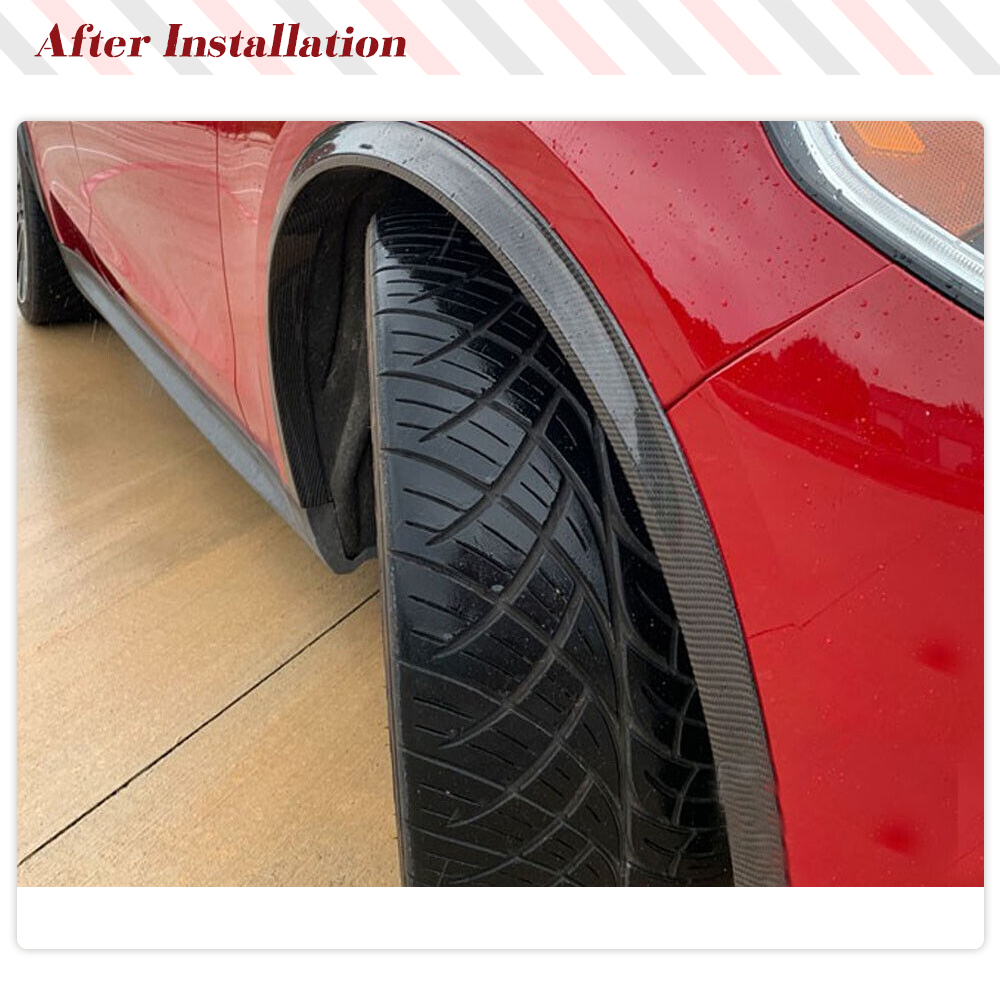 คาร์บอนไฟเบอร์รถ Fender Flares - Fender Mudguard Set บทวิจารณ์และราคา